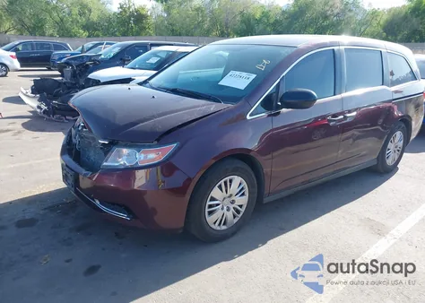 2014 Honda Odyssey Lx z USA, uszkodzony, nr VIN 5FNRL5H29EB008818